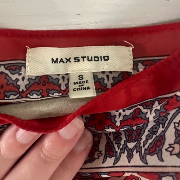 Max Studio Red Blouse - Picture 3 of 6